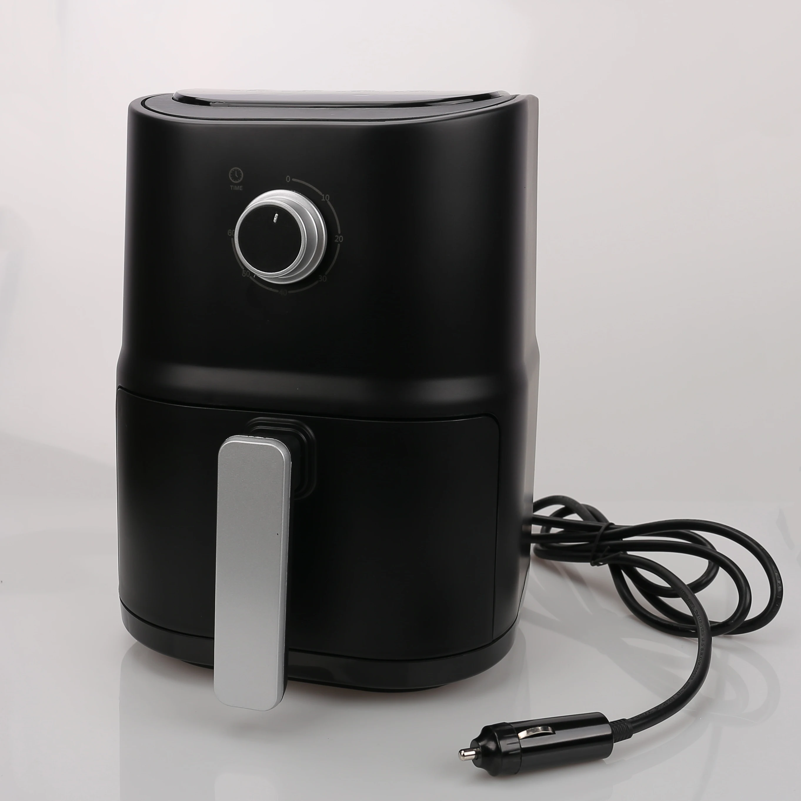 Freidora de aire eléctrica de 200W 24V 2.5L para acampar, viajar, cocinar sin aceite en camión