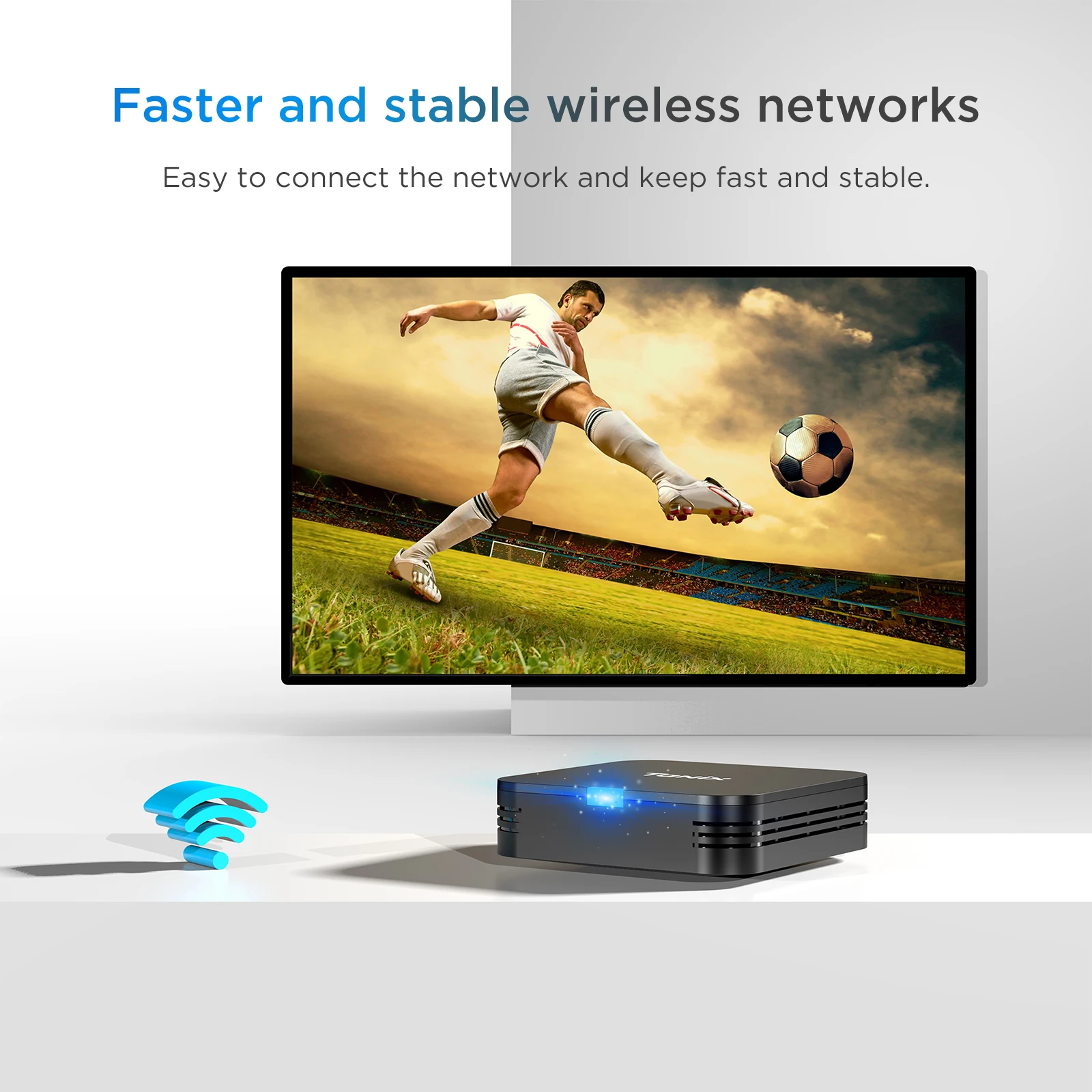 4 PCS Tanix TX1 Android TV Box H313 2.4G Wifi  RAM 1GB 8GB ROM 8GB 16GB Power by DC 5V 2A