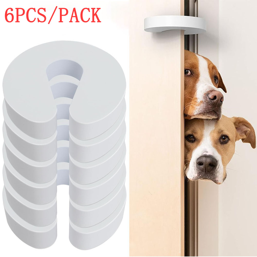6 peças conjunto de rolha de porta de espuma macia anti-pitada rolha de porta anti-pitada protetor de segurança infantil rolha de porta almofada de espuma macia