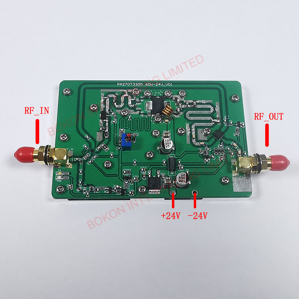 270-330MHz 60W 24V communication radio 270MHz to 330MHz 60watts 24Vdc PA270T330M MODULE Power amplification Radio HAM
