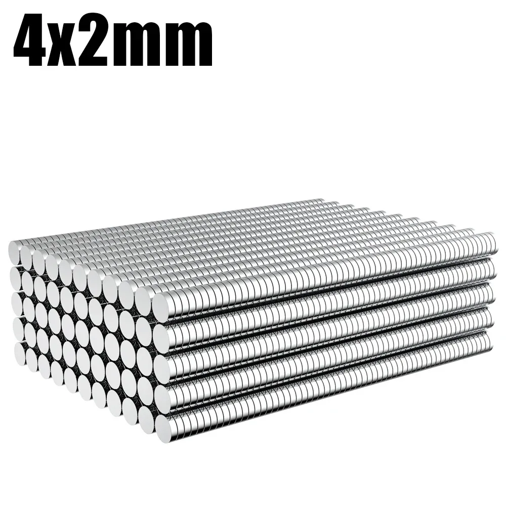 Potente magnete rotondo da 120 pezzi 4x2mm per frigorifero, ufficio, fai da te