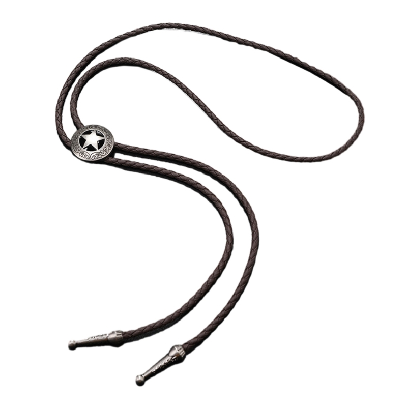 สไตล์ประเทศ Bolo Tie Rodeo คาวบอย Star เนคไทสร้อยคอเครื่องแต่งกายอุปกรณ์เสริม Drop Shipping