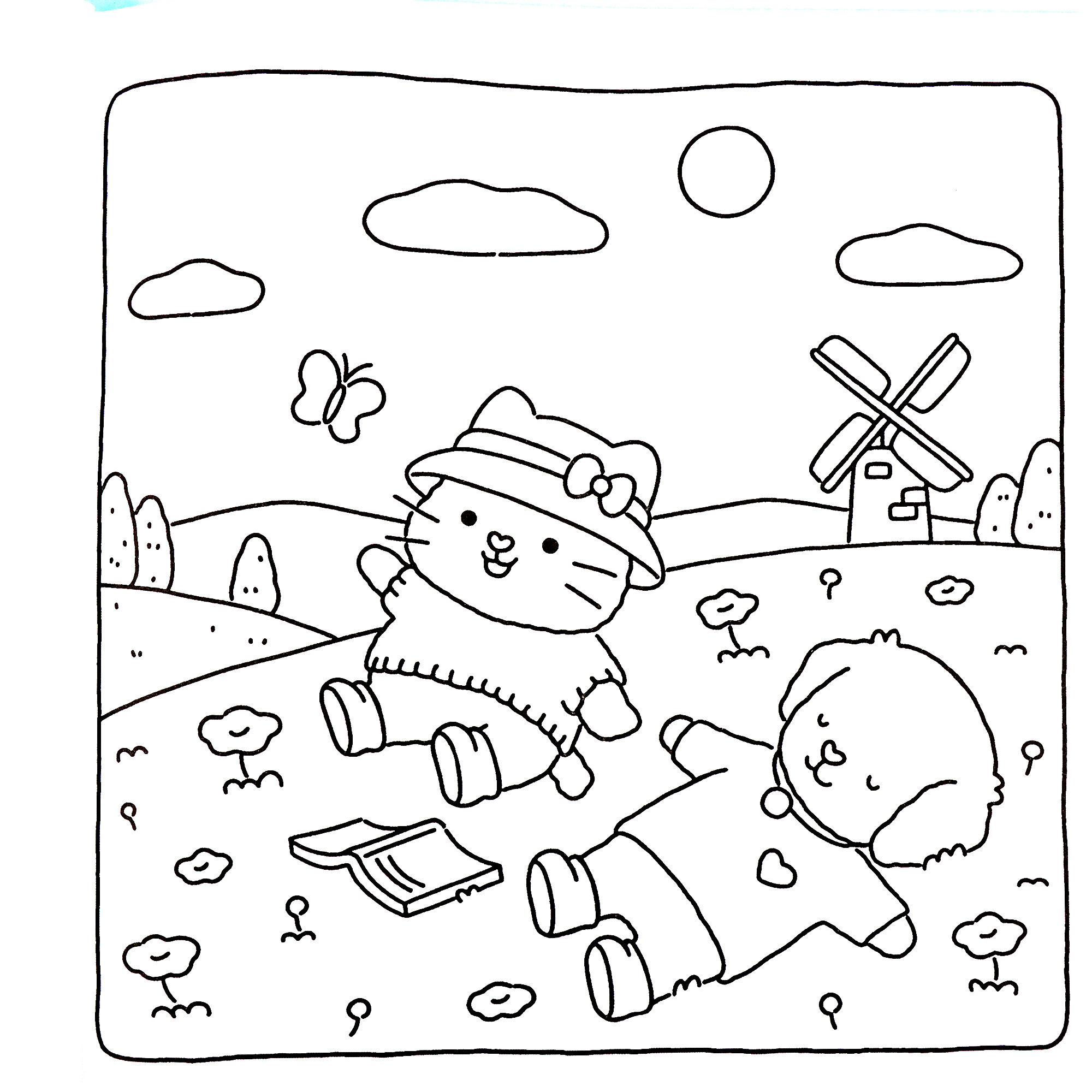 Coloring Book For Adults And Teens Halloween Theme Featuring Adorable Creepy Creatures In Cozy Moments For Relaxation Gift