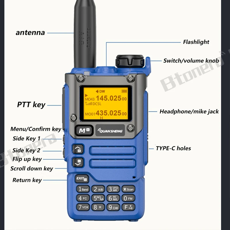 Quansheng UV K5 (8) Walkie Talkie Portable Am Fm Two Way Radio Commutator Station Amateur Ham Wireless Set Long Range Receiver