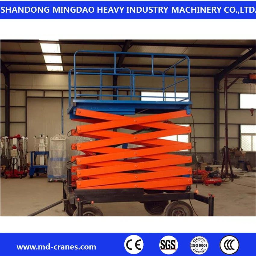 Double Cylinder Hydraulic Scissor Lifting Platform Work Table for Workshop
