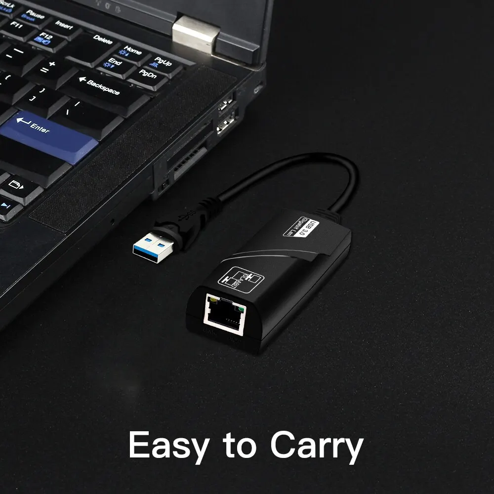 FENVI 1000Mbps USB3.0 Naar Rj45 Netwerkadapter RTL8153 Lan Ethernet Adapter 100/1000Mbps Netwerkkaart voor Macbook Laptop Win10/11