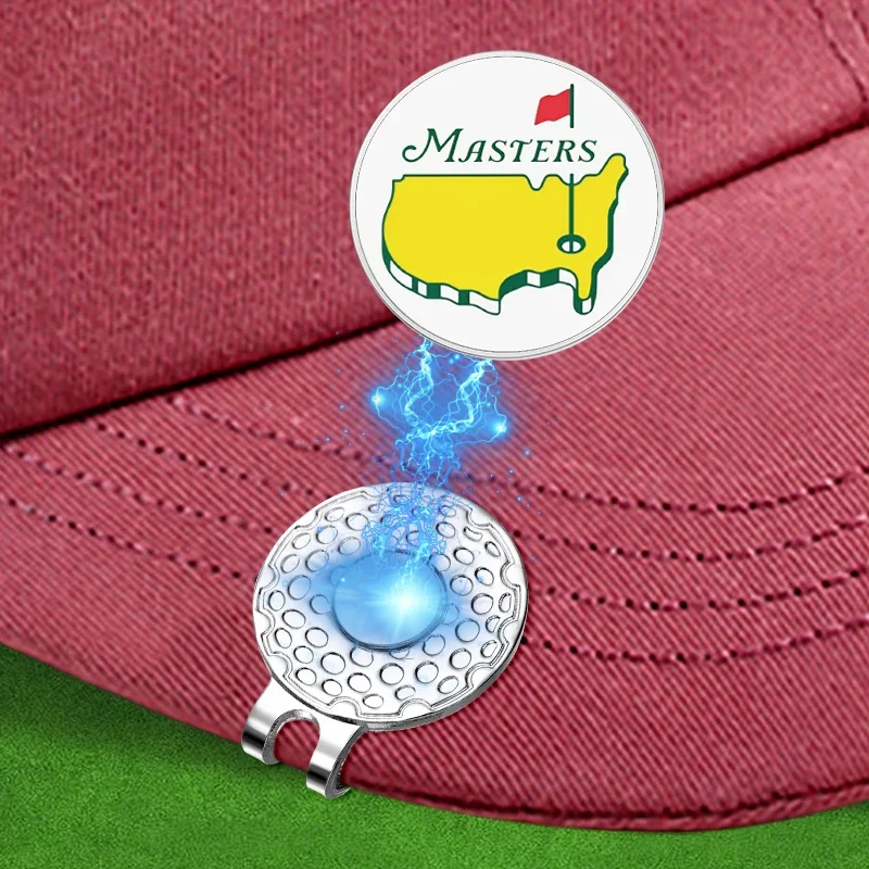 หมวกกอล์ฟคลิป Ball MARKER แม่เหล็กติดกับหมวกการ์ตูนธงรูปแบบเบสบอลหมวกคลิปเครื่องประดับอุปกรณ์เสริมของขวัญ