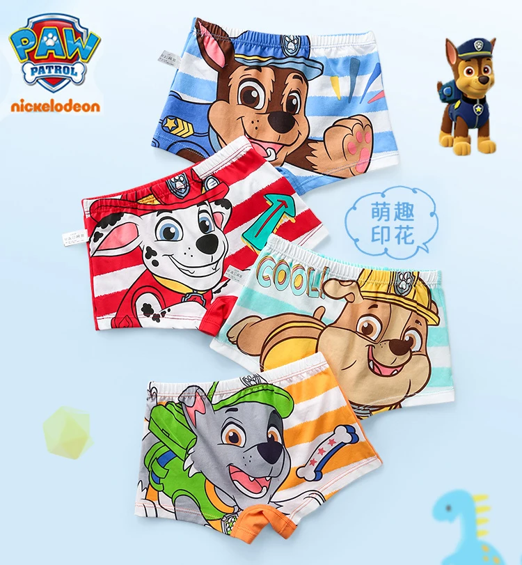 Echte PAW Patrol Kinderunterwäsche Jungen Höschen Kinder Baby Slips Cartoon Print Baumwolle Unterwäsche Geschenk Bequem atmungsaktiv