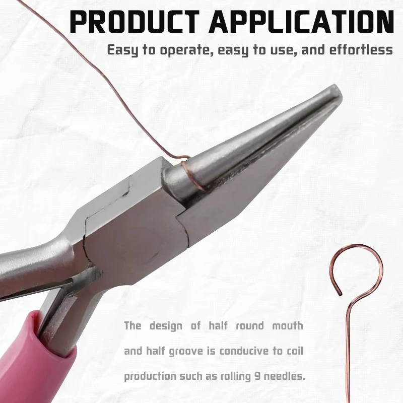 Mini 5 Inch Round Concave Wire Looping Pliers Precision Jewelry Tool for DIY Jewelry Making Hot Sale