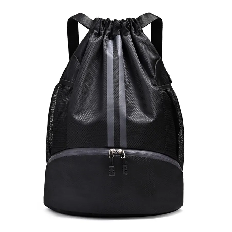 Saco de ginásio mochila de fitness das mulheres dos homens basquete mochila ao ar livre futebol sacos de armazenamento treinamento cordão esportes mochila