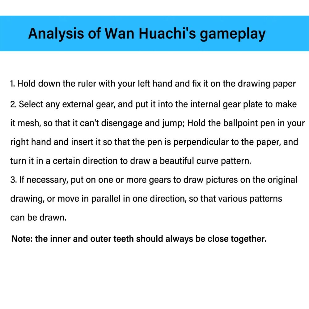 5/12/22 шт., детская пластиковая линейка-Спирограф