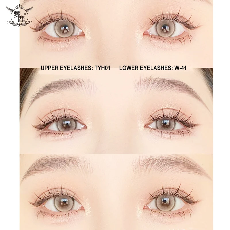 Sunflower Lashes 10/12 แถวขนาดใหญ่ความจุขนตาปลอม Little Devil Lashes Natural Cluster Lashes แต่งหน้า