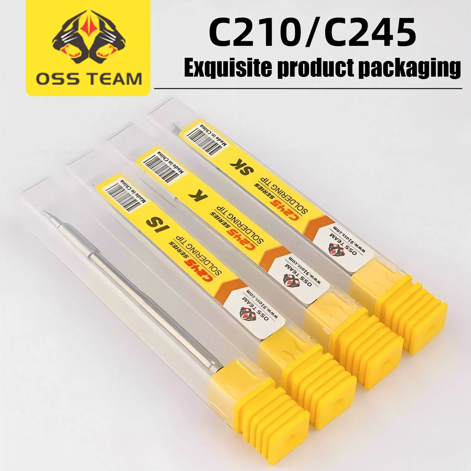 OSS TEAM C210 C245 C115 Spitze für Lötkolben Ersatz-Pressspitzen Schweißgeräte Werkzeug Cautin Sting für T210 T245 T80P