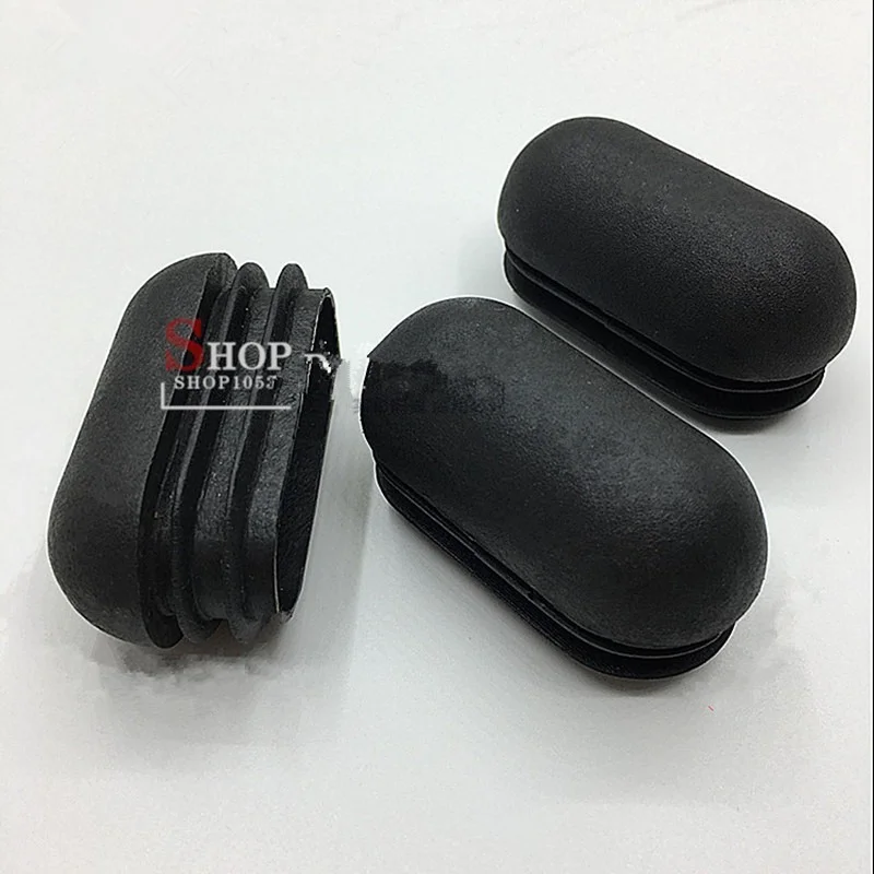 4pcs Square Plastic Blanking End Caps Tube Pipe Inserts Plug Bung for table chair leg cover furniture leveling feet protector