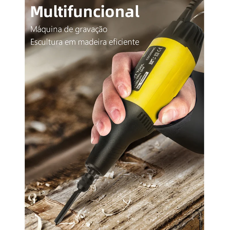 Forme elétrico para carpintaria, Root Carving Knife, Carpenter Sculpture Tool, Woodworking Tool, poderoso cinzel, 220V