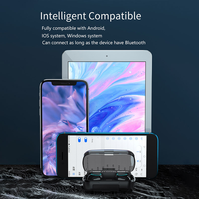 # M10 tws fone de ouvido sem fio bluetooth com caso carregamento com cancelamento ruído fones com microfone sem fio bluetooth