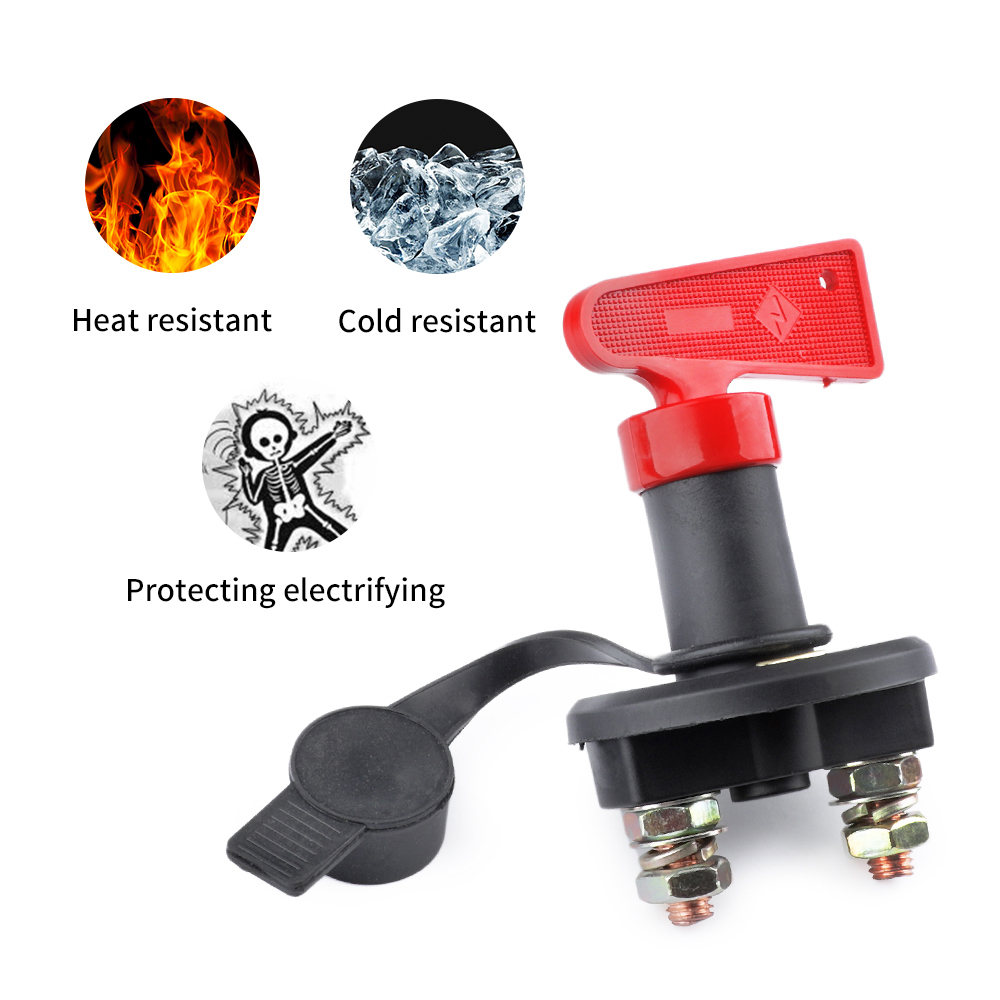 車のバッテリー切断スイッチ電源アイソレータカットオフキルバッテリーロータリースイッチトラックマリンカーボート RV ATV