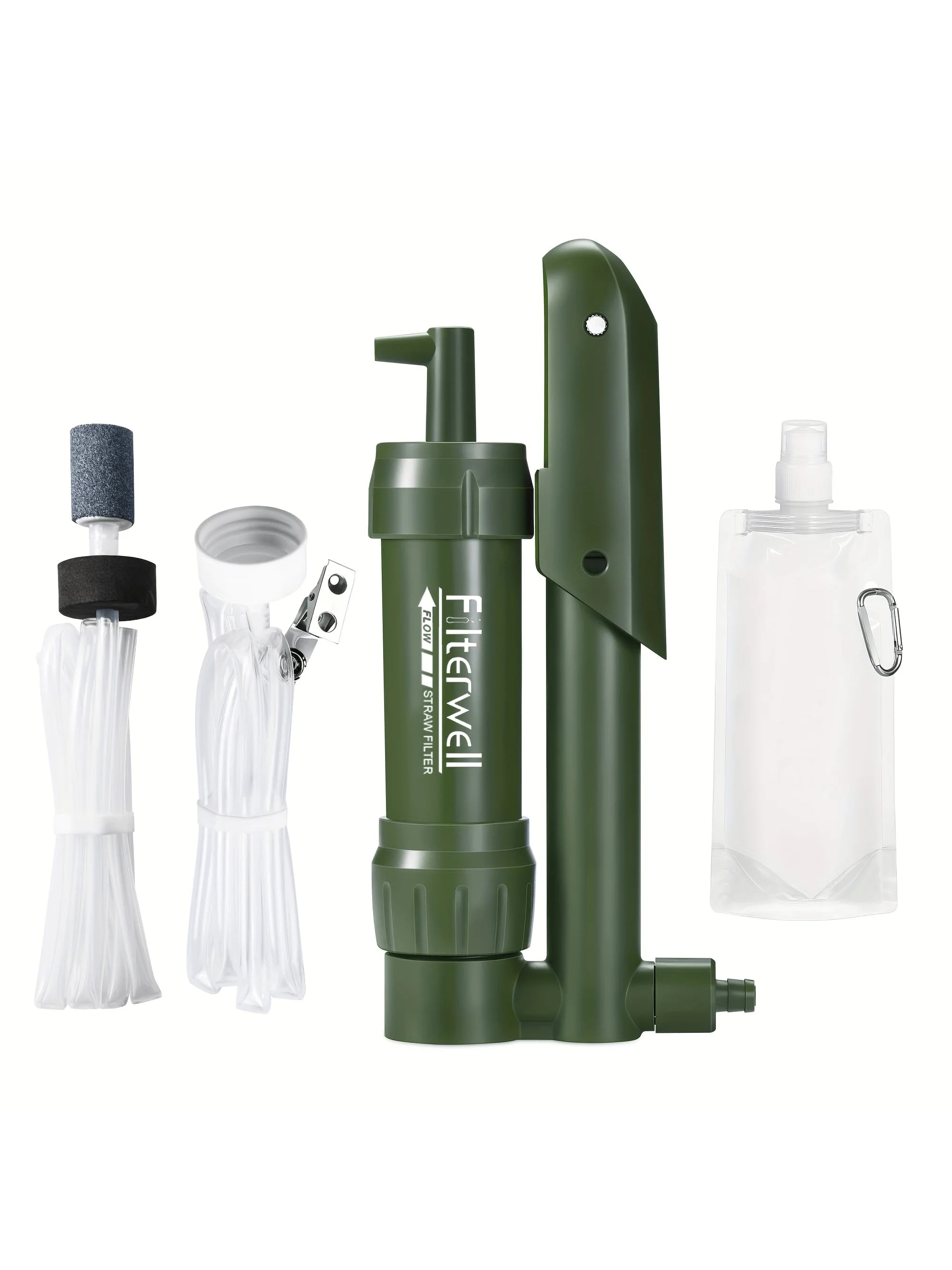 Mini filtre à eau en plein air, paille de Purification de Camping, purificateur d'eau Portable de randonnée pour la survie ou les fournitures d'urgence