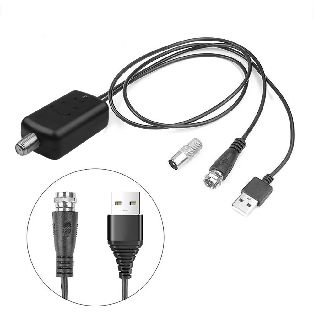 4K High-Definition Digital Tv Antenna Amplifier Signal Booster Low-Noise High-Gain Signal Receiver Tv Antenna Accessories Enhance Signal Stability
