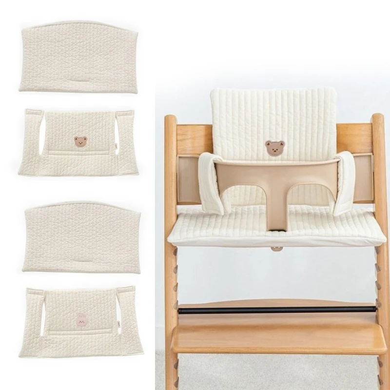 Cojín para silla alta de bebé, accesorio para comer, oso de conejo, espalda, más cómodo
