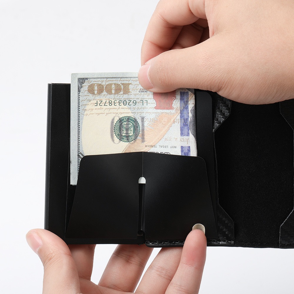Microfiber Leather Men Wallets Fashion Card Holder Trifold Wallet Money Bags Smart Slim Thin Coin Pocket Wallet Purse
