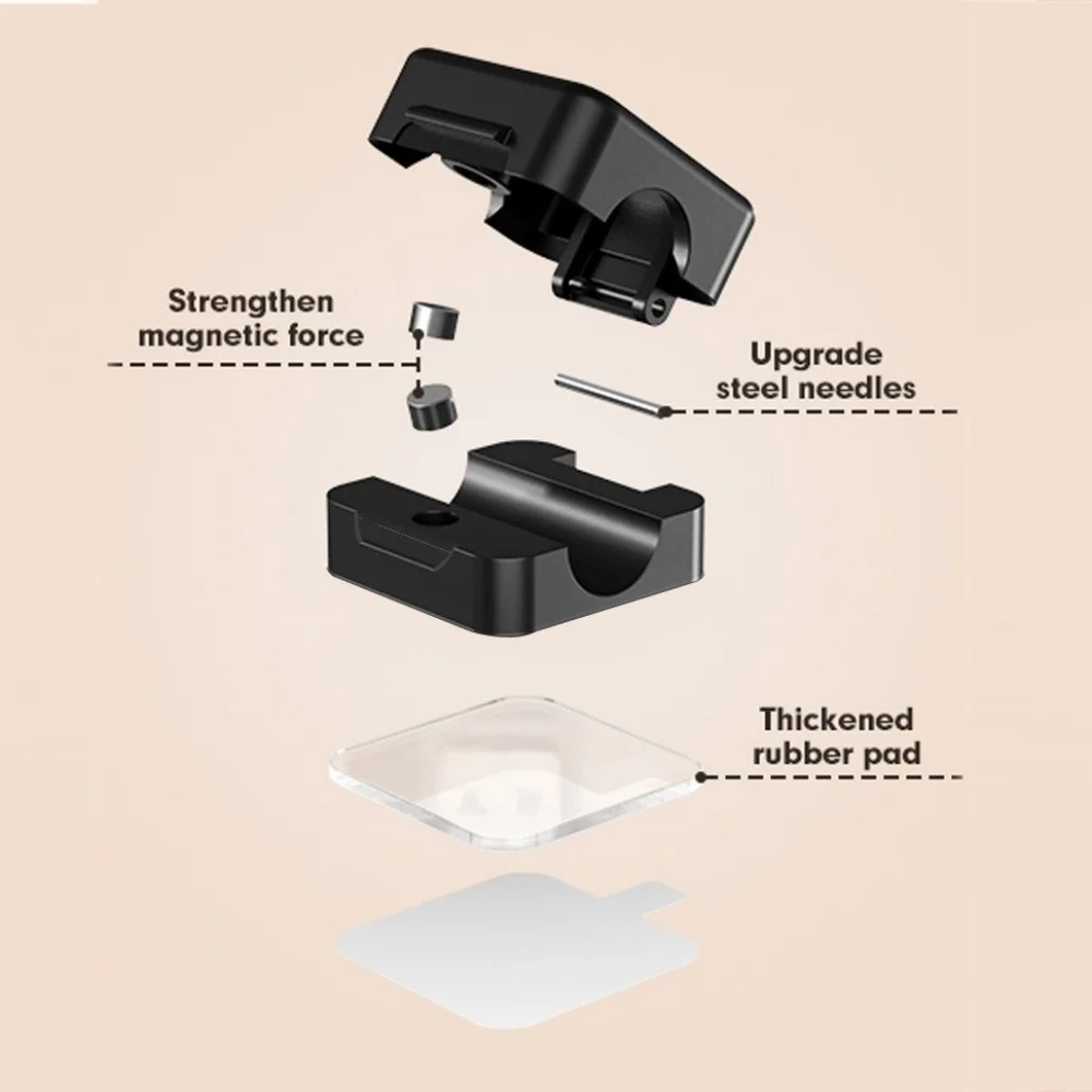 1/3/6 PCS Organizzatore di cavi magnetici Gestione dei cavi Custode di cavi Clip per cavi dati a parete Avvolgitore Supporto per cavo regolabile sotto la scrivania