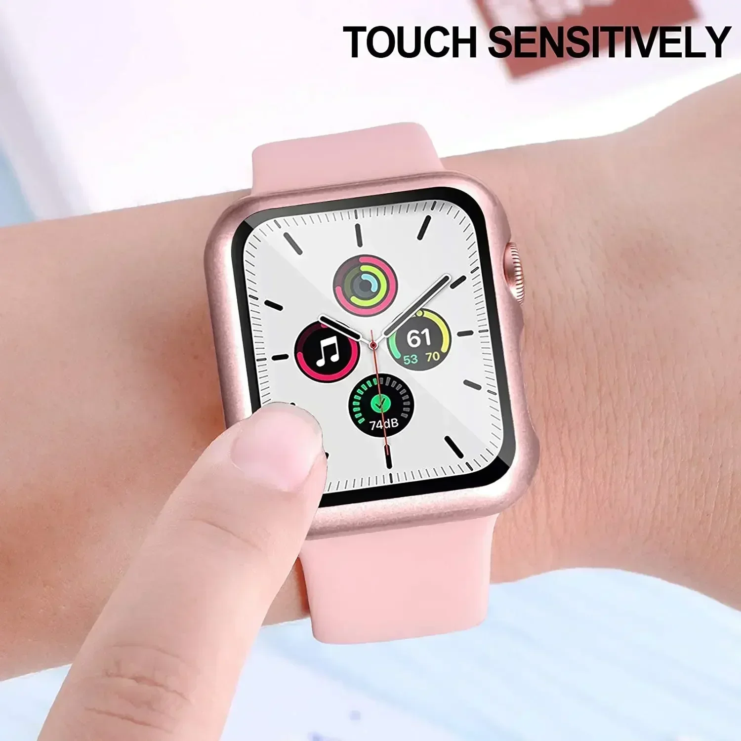 Glass+Case+Strap For Apple Watch 10 42mm 46mm Matte Hard PC bumper Screen Protector Case iWatch series 10 42mm/46mm Accessories