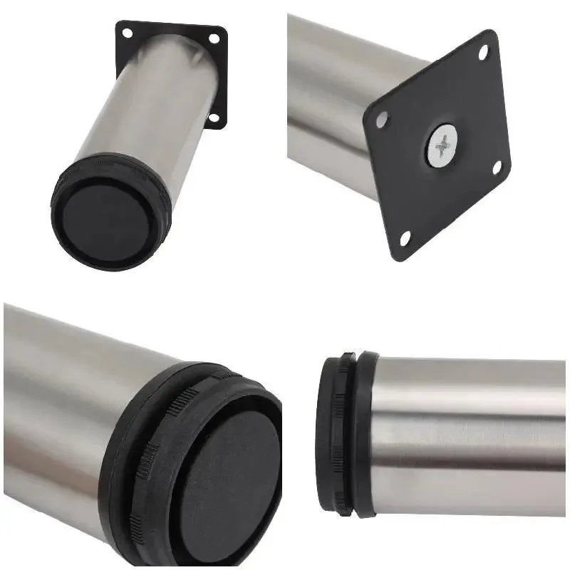 4 pezzi 5-25 cm mobili divano letto regolabile gamba tavolo in acciaio inossidabile letto divano armadio piedi piedi gambe piede di ricambio in metallo
