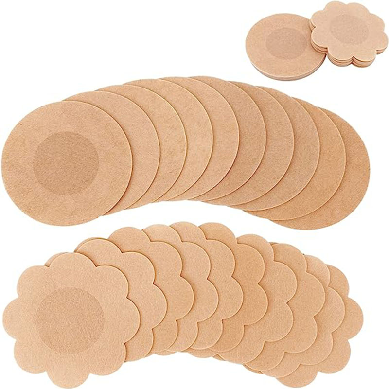 100 Uds pegatina para pezones pegatina Invisible desechable para el pecho sujetador no tejido parche para el pecho sin sujetador almohadilla para pezones pegatinas para cubrir