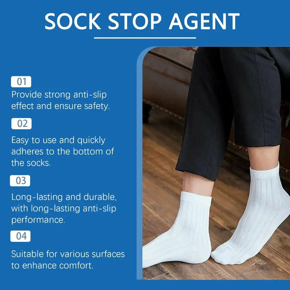 ใหม่ Quick-Drying Non-SLIP กาวโปร่งใส DIY Anti SLIP ถุงเท้ากาวกันน้ําถุงเท้าหยุดตัวแทนสําหรับถุงเท้า Grip