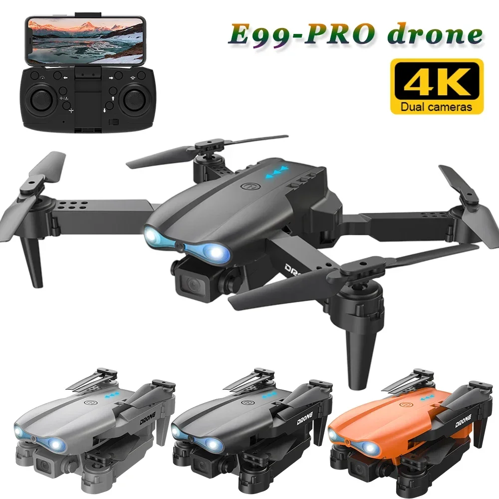 Dron E99 Pro z podwójną kamerą 4K, optycznym przepływem Wi-Fi i unikaniem przeszkód do fotografii lotniczej Quadcopter