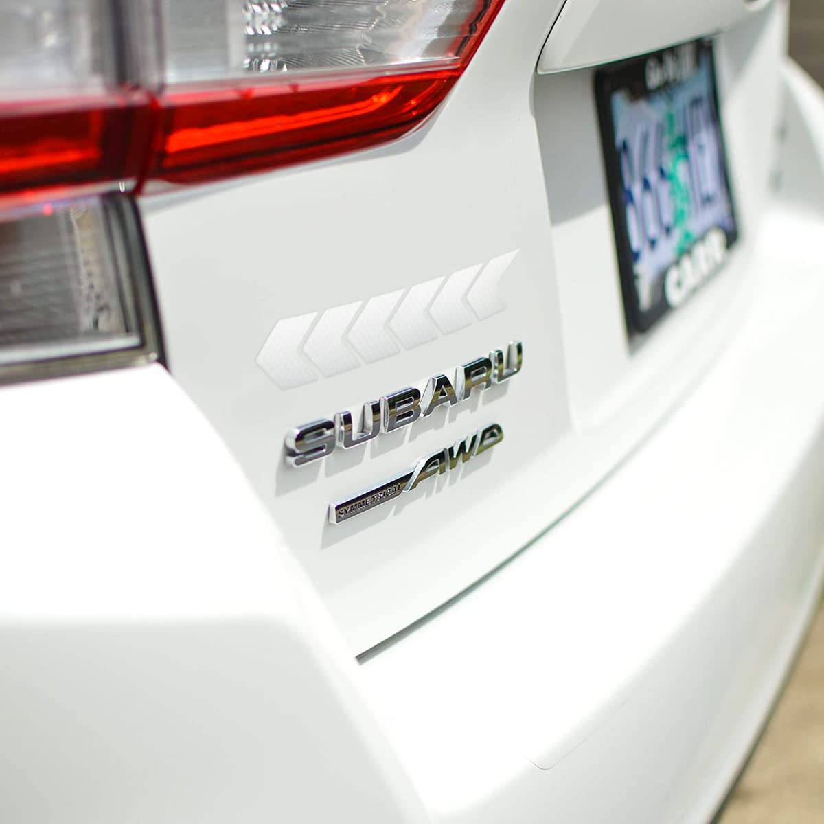 12 pçs/set sinal reflexivo fita aviso adesivo de segurança para pára-choques do carro tronco refletor fita de perigo acessórios da motocicleta