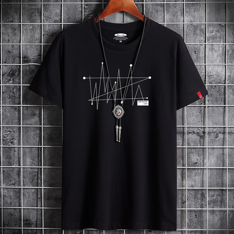 Manga T-shirt Tops Oversize Männer Lose T 100% Baumwolle Mode Goth Druck männer Kurzarm T-shirt Sommer Neue Männliche Casual t-shirt