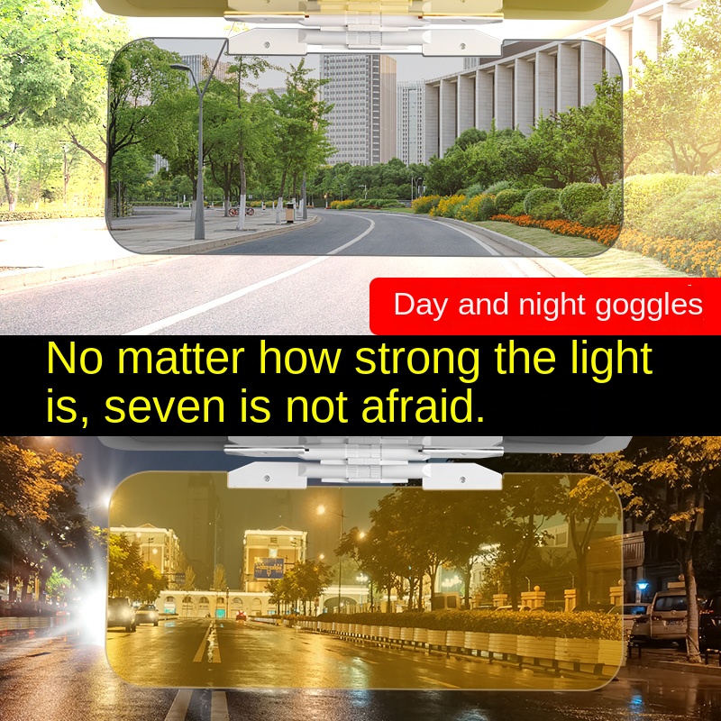Car Sun Visor Goggle Clip-on Anti-UV Anti-Dazzle Sun Visor Clip-on Extender Rotatable Vision Safety Driving At Night Accessories