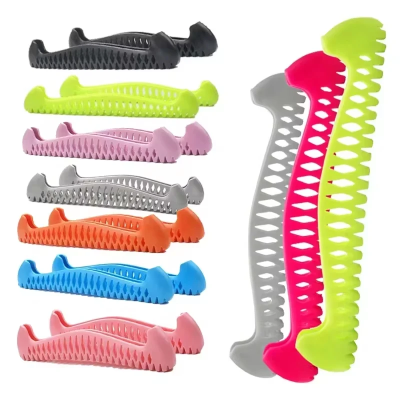 Ice Skating Blade Cover Walkable TPU Figure Skate Ice Skate Adjustable Hockey Skates Prevent Puncture Scalable Blade Sleeves