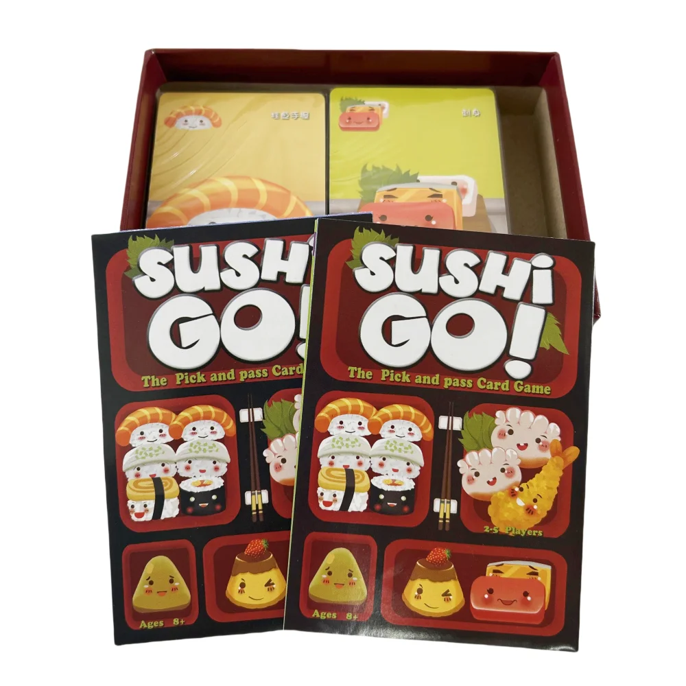 1 doos Sushi Go Family Gathering Bordspelkaart, Leuk kaartspel Sushi Go Party Kaartspellen Dekrol Creatief vakantiecadeau
