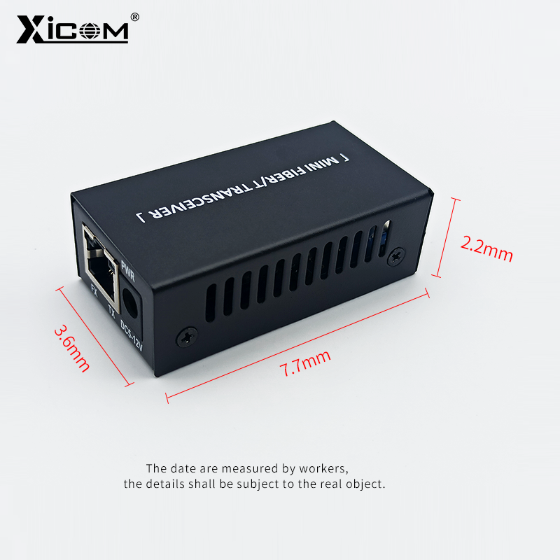 Gigabit Mini Media Converter Slot SFP Transceiver Module 100/1000M 1 SFP Slot 1 RJ45 Single Mode Ethernet SFP Fiber Switch