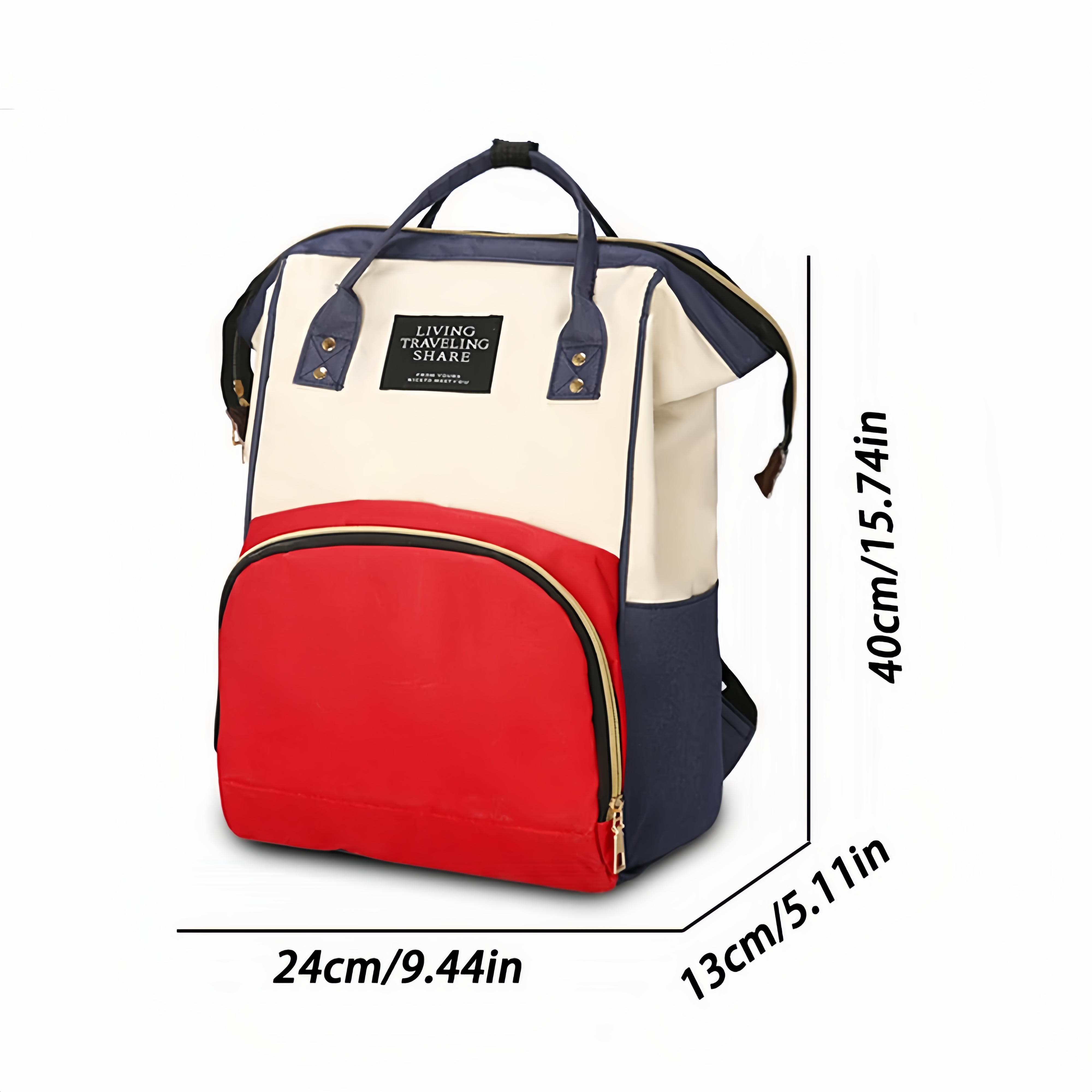 Reismamatas Grote capaciteit Duurzame ritssluiting, multi-pocket gymreisluiertas met veilige riemen