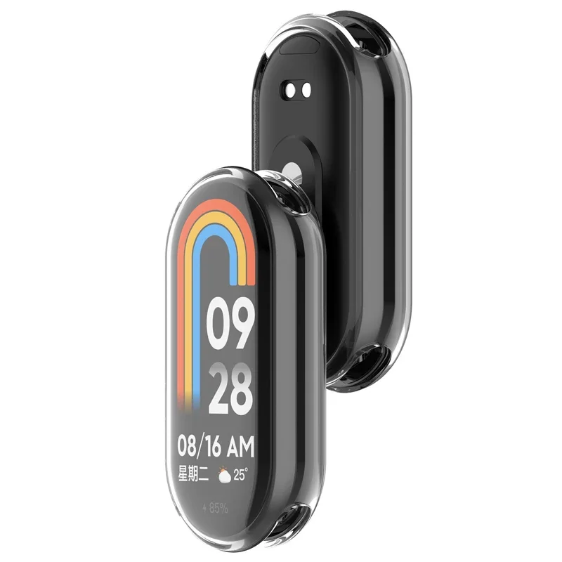 ฝาครอบป้องกันสําหรับ Xiaomi Mi Band 8 ป้องกันหน้าจอ Soft TPU พร้อม Sensitive Touch Control Miband 8 อุปกรณ์เสริม
