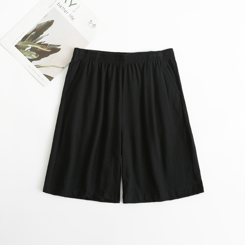 Męskie bawełniane spodnie do spania Plus rozmiar 5XL spodenki bielizna nocna bokserki Casual odzież wypoczynkowa krótkie spodnie do spania Homewear bielizna nocna Homme