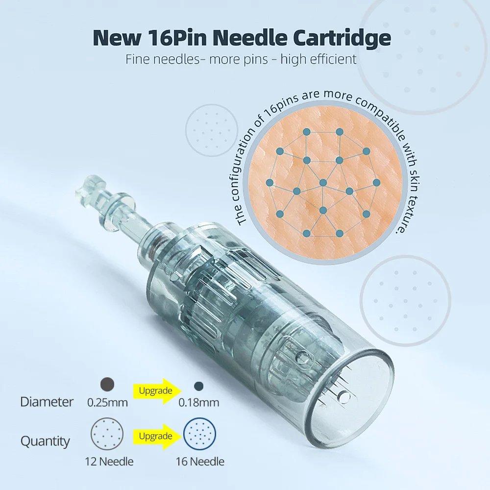 Cartuchos de agulhas para M8 Dr Pen Derma Microneedling Pen, Caneta Microneedling, Original, 11Pin, 16Pin, 24Pin, 36Pin, 42Pin, 5D