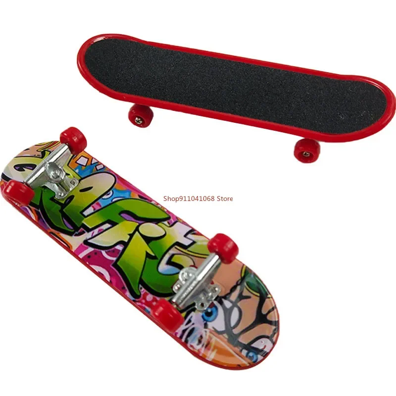 10 ชิ้น/ล็อตอลูมิเนียมมินินิ้วมือสเก็ตบอร์ด Unti-smooth Fingerboard ของเล่นเด็กนิ้วมือสเก็ต Tech รถบรรทุก Party Favors ของขวัญ