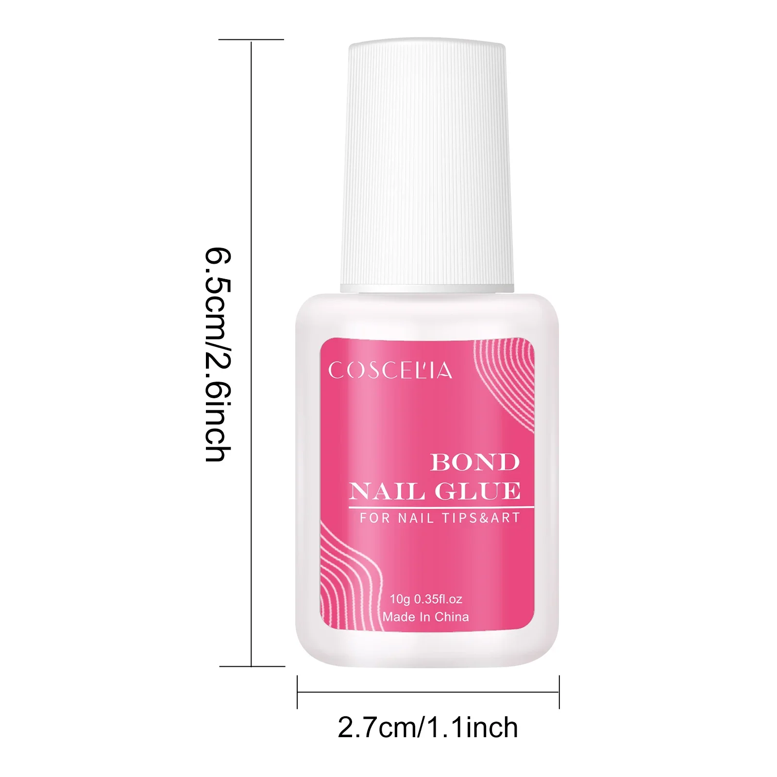 COSCELIA 10G pegamento para uñas puntas de uñas postizas pegamento herramientas para uñas de Color transparente