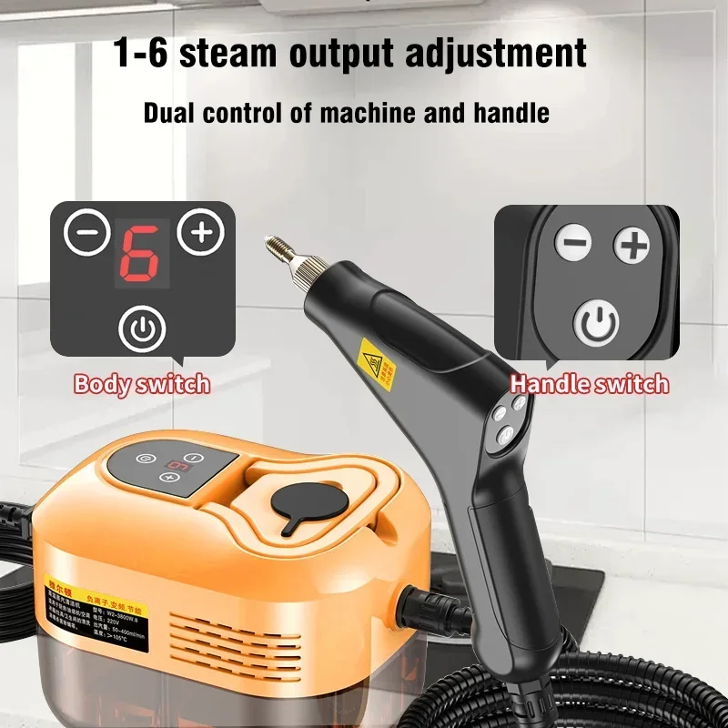 2500W Handheld Steam Cleaner 110V/220V Multifunctional High Temperature Steam Cleaning For Air Conditioner Kitchen Hood Car