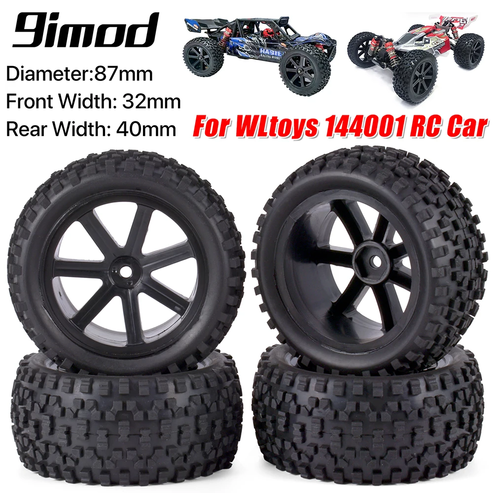 RC Car Wheels and Tires 1/10 Scale 12mm Hex for 144001 124019 12428 124017 124016 124018 Redcat、HSP、HPI、Traxxas  Upgrade Parts