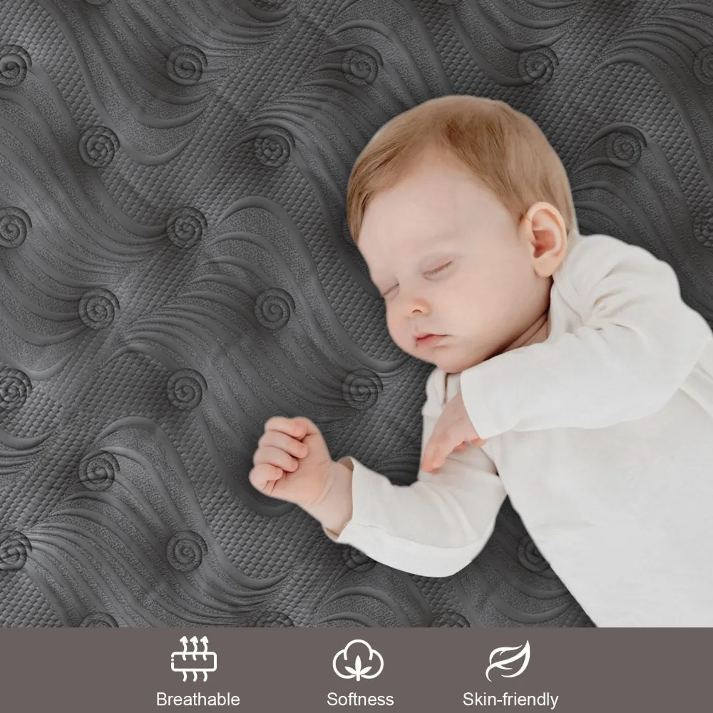 Full Mattress, 14 Inch Hybrid Mattress Black with Gel Memory Foam and Individually Pocket Innerspring Euro Top Mattresses Medium