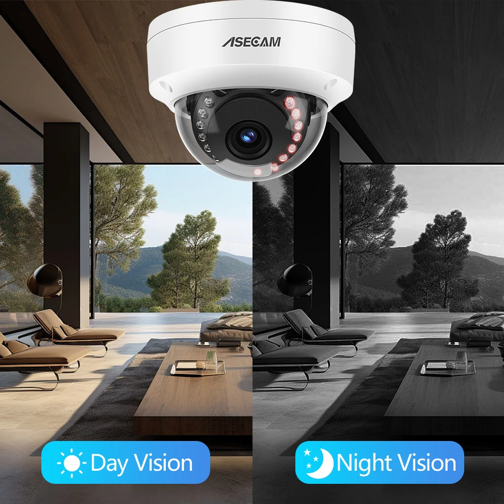 Telecamera IP POE 8MP 4K IK10 Antideflagrante Esterna H.265 Onvif Cupola in metallo CCTV Protezione di sicurezza Video sorveglianza 4MP