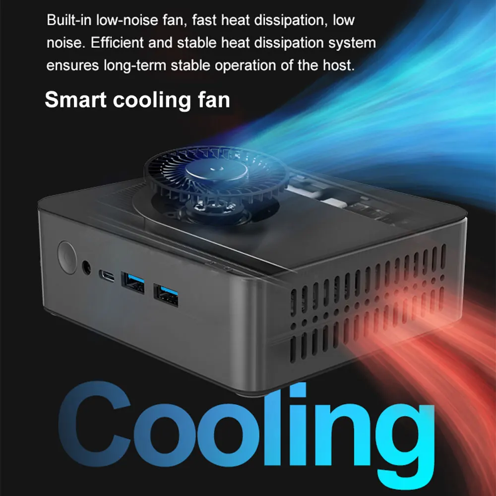 2025 MicroData Mini PC N5A 512G 1TB, Intel i5-12450H CPU a 8 core e 12 fili, DDR5 4800 WIFI5, Win 11 Pro M.2 NVME SSD PC Gamer