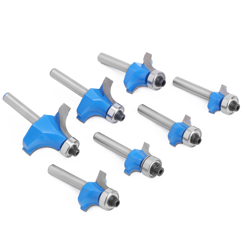 1Pc 6Mm 1/4 Vỏ Góc Nhỏ Tròn Router Bit Cho Gỗ Viền Gỗ Cối Xay Cổ Điển Cắt Chút Cho gỗ MC01035