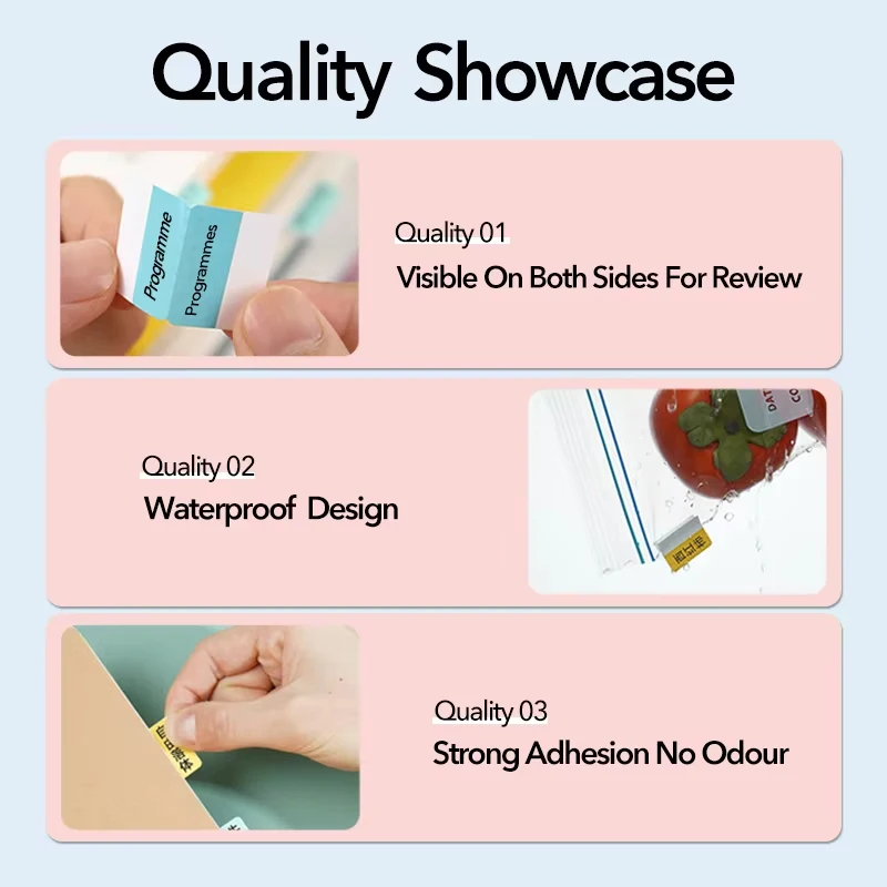 Niimbot B1 Label Printer Index Label Stickers Colorful Label For Marking/Classifying/Labelling B21 B3S Self-Adhesive Tag Niimbot